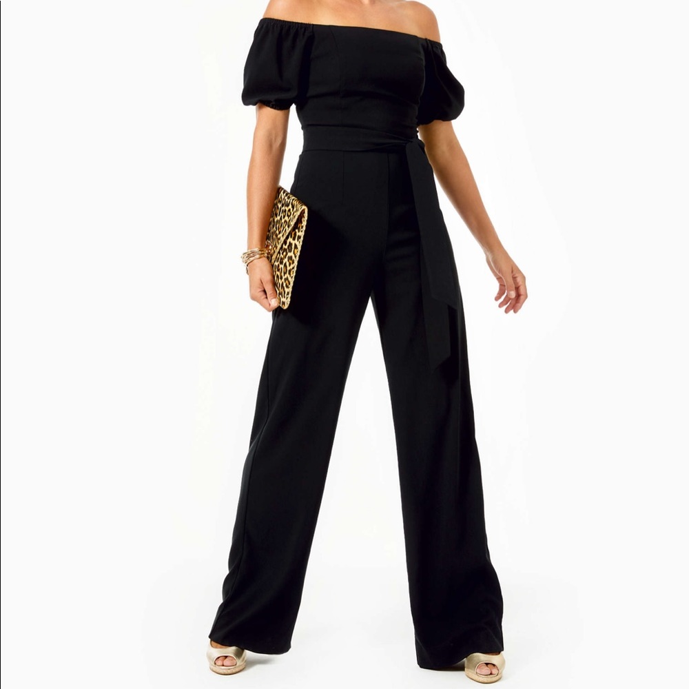 Lilly Pulitzer jada jumpsuit onyx